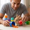Puzzle-Stapelbecher Spielzeug gegen Langeweile, Zufällige Farben, Stapelbares Design