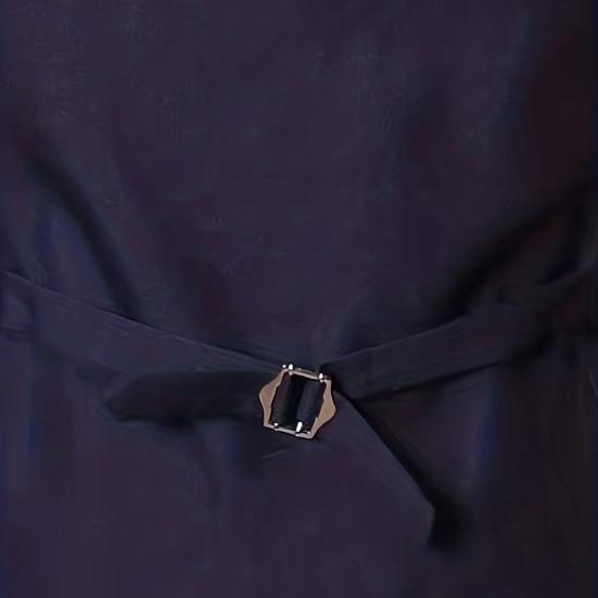 Men Suit Vest V-Neck Sleeveless Single-Breasted Suit Coat with Pockets Solid Color Slim Fit Formal Style