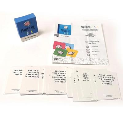 MINDFUL TALK Rodinné karetní hry: Zábavný a poutavý způsob, jak sblížit rodinu při praktikování všímavosti