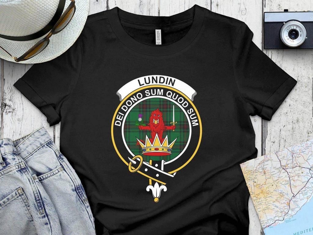 Lundin Clan Crest Tartan Scottish Pride T-Shirt Sweatshirt