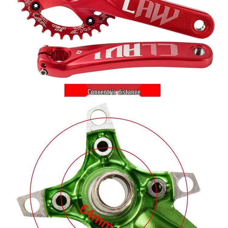 Prowheel Haomeng Horský klikový systém Hollow Integrated s jedním/dvěma převodníky pro 9-11 rychlostí.