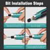 Mini Cordless Engraving Pen, 3 Speed Multi Function Rechargeable Handcraft Tool for Grinding, Polishing, Drilling,