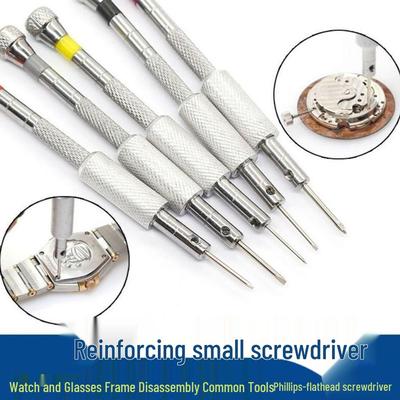 Multi-functional Mini Screwdriver for Glasses, Clocks & Watches Repair - Phillips & Flathead