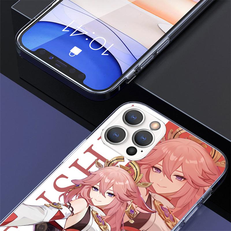 Genshin Impact Anime Phone Case For iPhone 17 Air 16 Pro Max 16E 15 + 14 Plus 11 12 13 Mini 7 8 SE Gift Print Cover Fundas 17 Ai