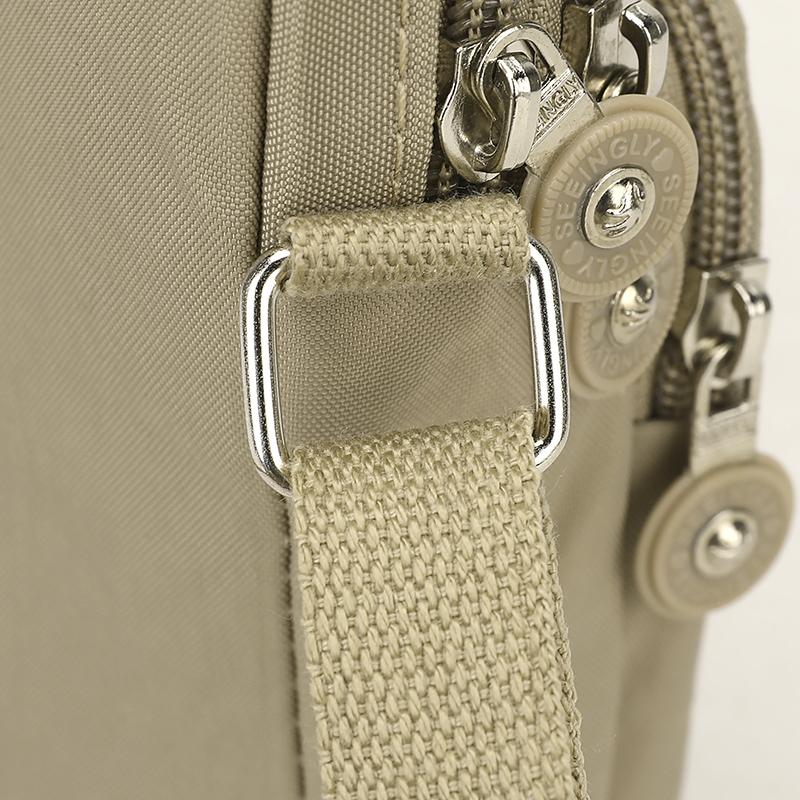 Lightweight Small Bag Large Capacity Multi-Layer Commuter Mobile Phone Bag Nylon Coin Purse