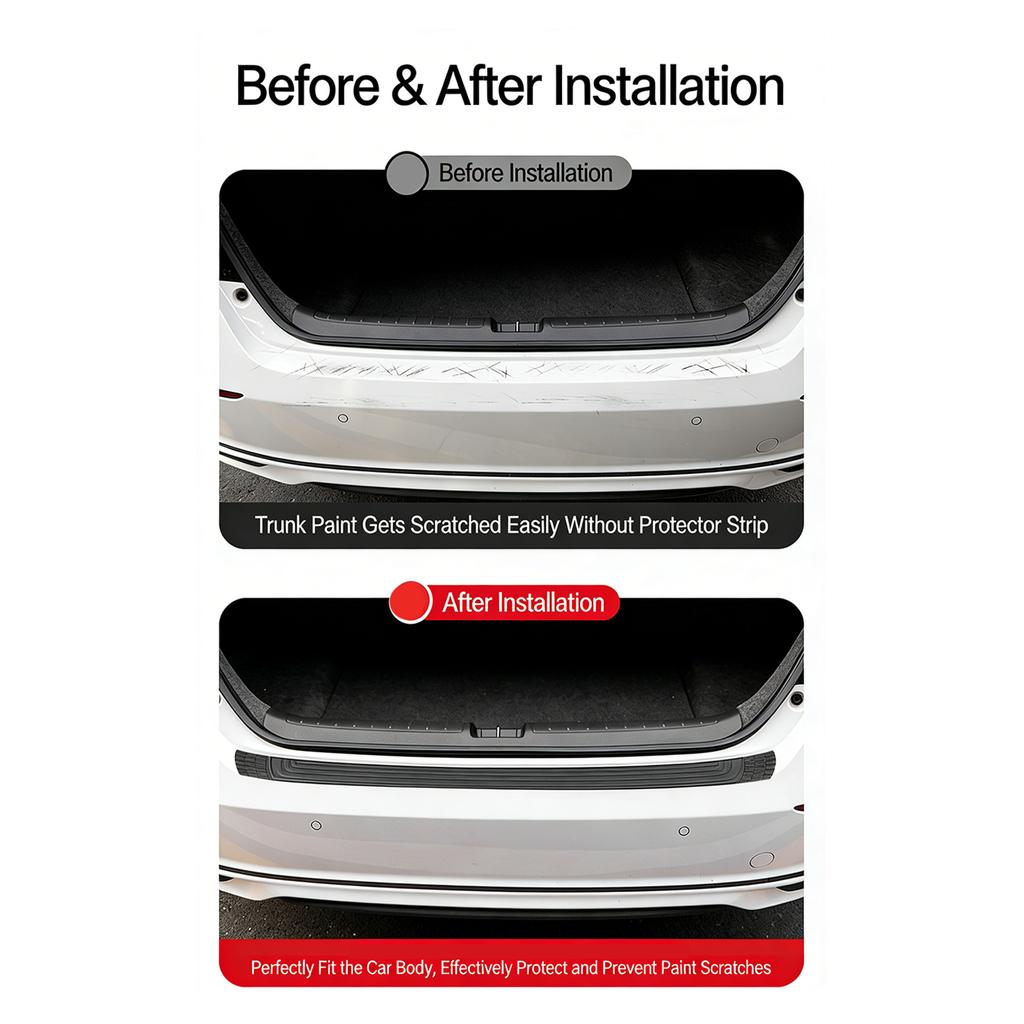 Quick Install Rubber Bumper Protectors for Various Car Models Scratch Resistant Anti-Collision Strips Universal