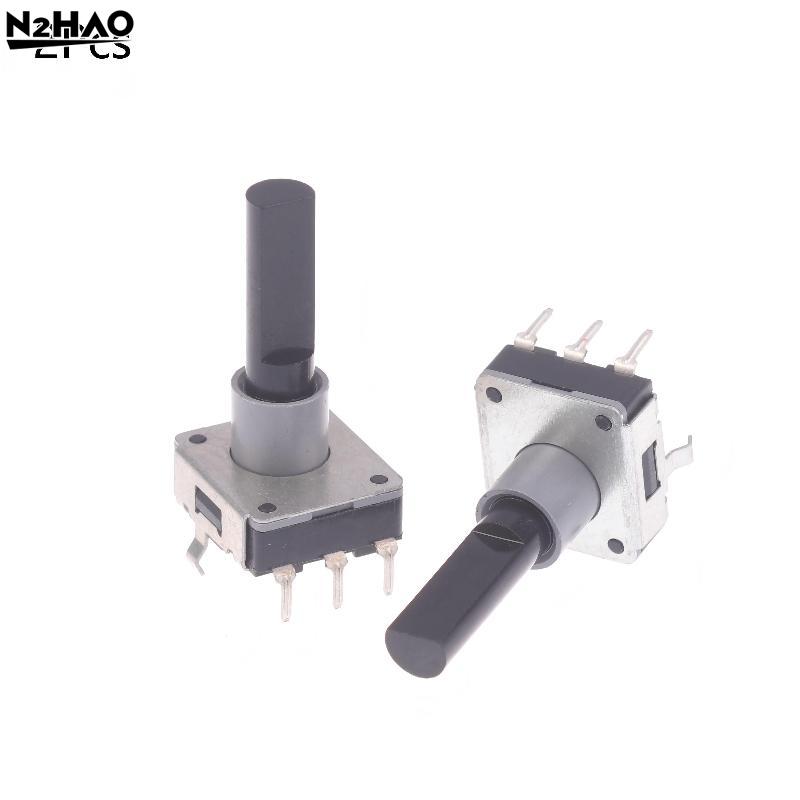 2Pcs Metal EC16 Rotary Encoder 12 Positioning 12 Pulse 25mm Shaft High Precision For Audio Equipment DIY Electronic Projects
