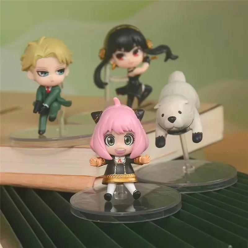 4pcs SPY×FAMILY Anya Forger Twilight Yor Forger Anime Action Figure Model Cartoon Figurine Toys Collection