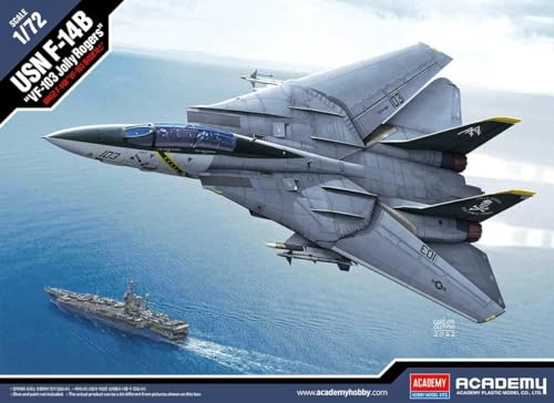 Academy 1/72 scale US Navy F-14B Tomcat VF-103 Jolly Rogers plastic model kit (12578)