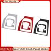 Carbon Fiber Car Gear Head Shift Knob Panel Cover Trim Sticker for Mazda 3 Axela 2014 2015 2016 2017 2018
