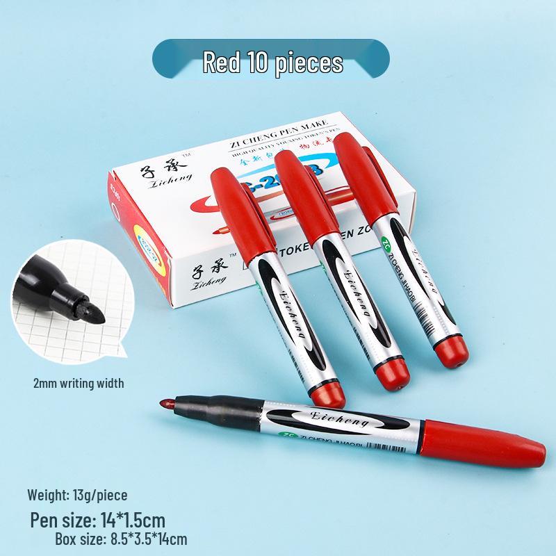 Refillable 700 Extra Bold Oil-Based Marker, Quick-Drying, Large Capacity, Big Tip, Blue/Black Pen