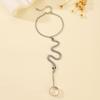 Niche Style Halloween Snake & Spider Chain Bracelet-Ring for Women