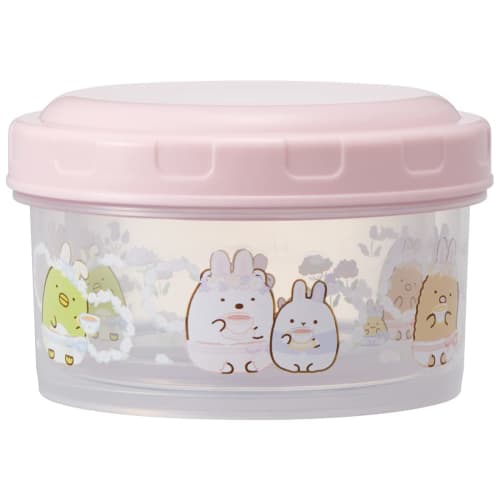 Skater Food Container, Storage Container, Lunch Box, Sumikko Gurashi Rabbit Garden, S/M, Set of 2, Made in Japan, RFC2S-A