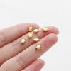 20pcs/lot 14K/18K Gold Color Plated Brass Tulip Shape Pendants 4x7mm Charms Pendant for DIY Necklace Jewelry Making Supplies