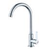 Lilang Copper Single Cold Kitchen Sink Faucet with Large Bend