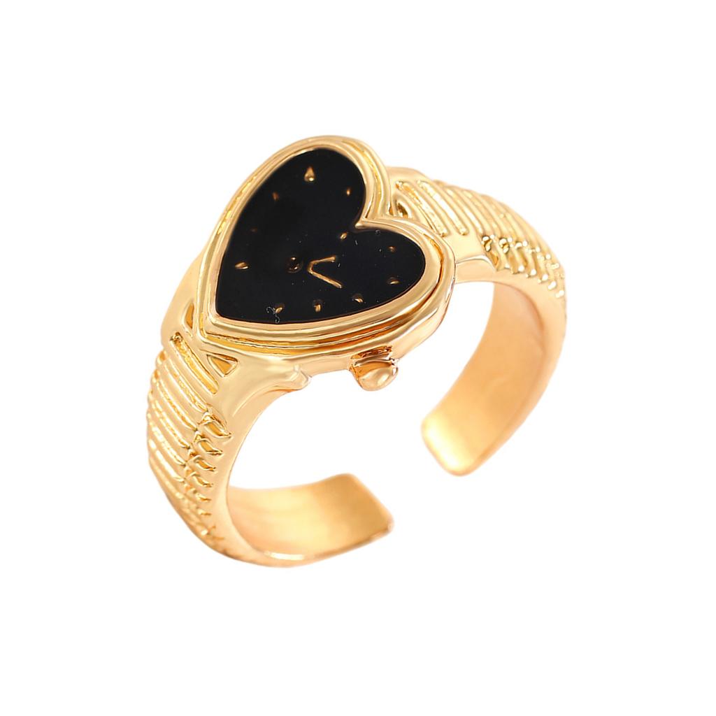 Elegant Finger Rings Party Accessories Heart Shape Weddings Rings Alloy Texture Suitable for Fashion Casual Looks