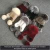 Natural Fur Hat For Women Real Mink Fur and Fox Fur Handmade Winter Female Cap Genuine Fur Lined Beanies Big Fox Fur Pompom Hats