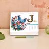 2026 Standing Desk Calendar DIY Diamond Art Painting Monthly Flip Desktop Calendar with To Do List Calendars Planner for Home Office-2026-A