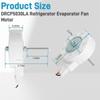 A96I-DRCP5030LA For Refrigerator Evaporator Fan Motor Replacement DC12V 2.5W 0.21A 1550RPM