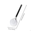 Perforated Pizza Peel Lightweight with Hanging Loop for Home Cooks L Blk Handle