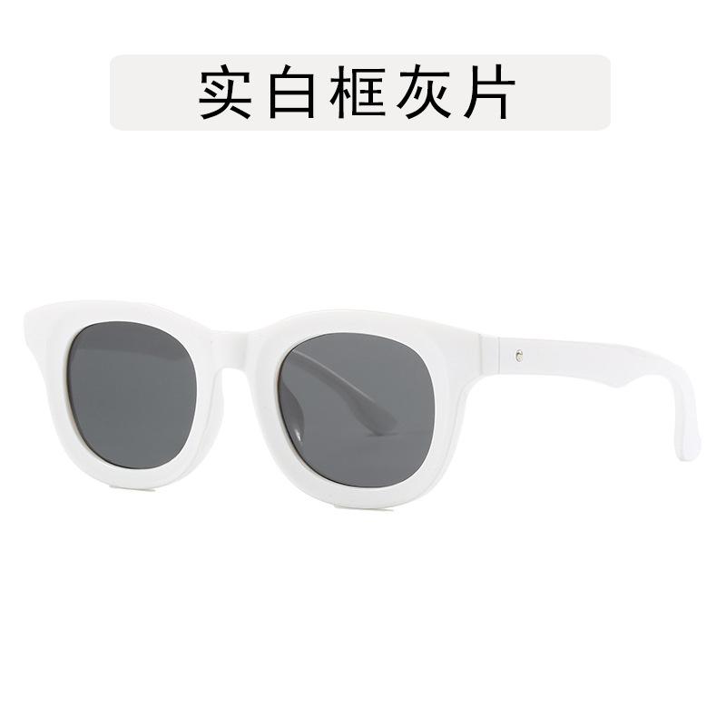 Korean Style Sunglasses for Women Round Shape UV Protection Men's Sunglass Party Club Travelling Female Sunglass
