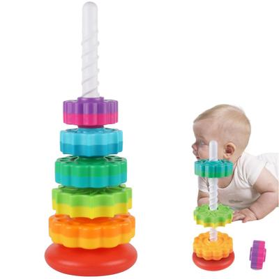 Stacking Toy, Spinning Stacking Toy,Toys For 1 2 3 Year Olds Boys And Girls