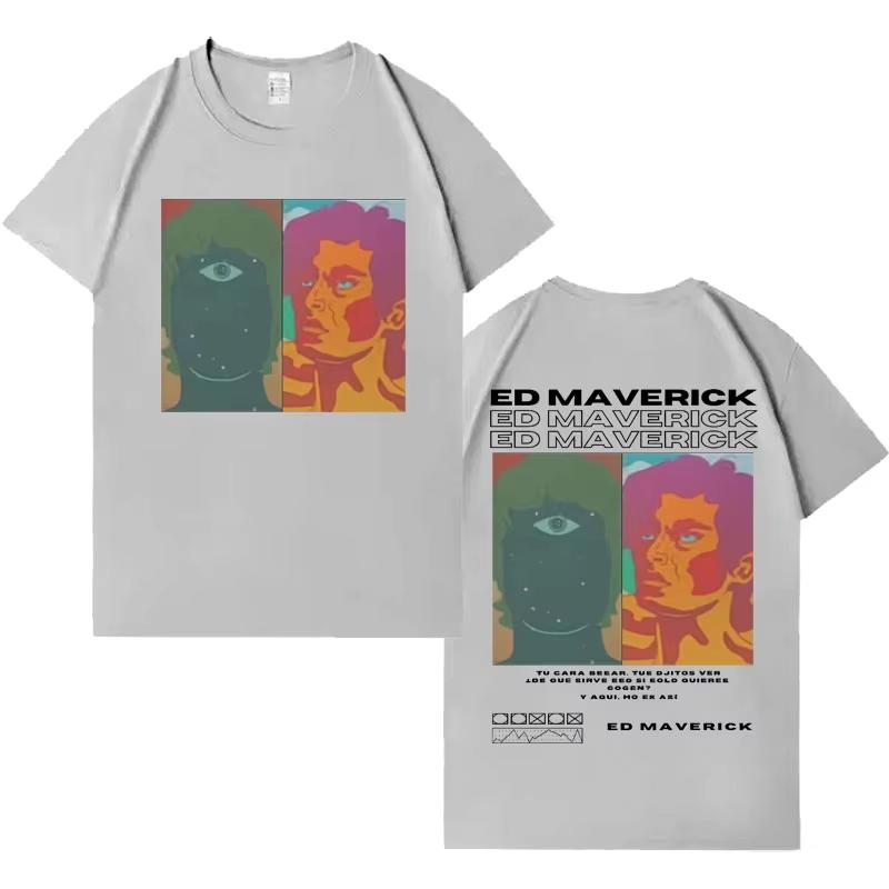 2026 Singer Ed Maverick Fashion Manga Tees Men Women High Quality Tshirts Gothic Shortsleeved Cotton Cozy Tshirts