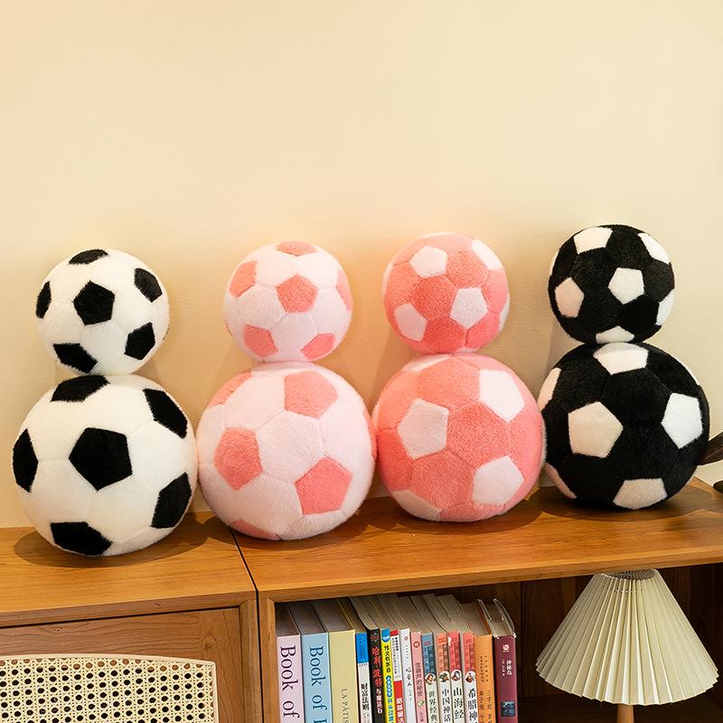 Cross-border Plush Sports Ball Toy - Cute Stuffed Animal Pillow for Kids