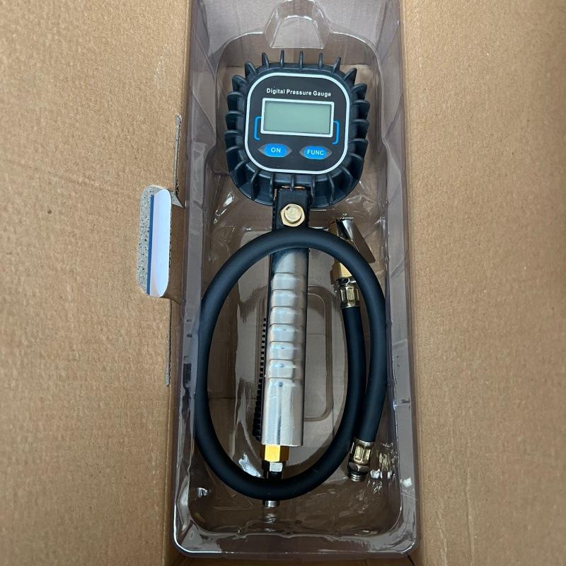 High Precision Tire Pressure Gun Digital Display Electronic Pressure Gauge Pumping Meter Digital Pumping Tire Pressure Meter