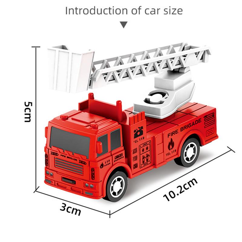 1Pcs Kids Toy Car Inertia Sanitation Truck Models Pull Back Engineering Vehicle Boys Toys For Children Ideal Gifts For Boys Kids