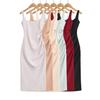 Elegant 2026 French Slim-Fit Backless Midi Dress for Women – Flattering Ruched Waist, Hip-Lifting Style in Mid-Length.
