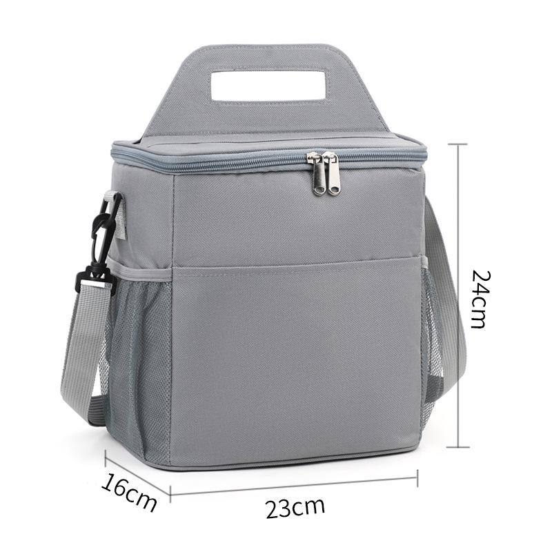 

Изолированная сумка-кроссбоди для ланча: Плотная ткань Оксфорд с алюминиевой фольгой для кемпинга и пикников на открытом воздухе.