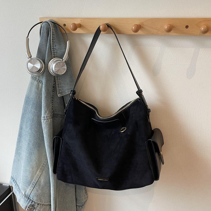 Korean Version of Niche Fashion Large-capacity Bag Women's 2025 Autumn New Casual Retro Tote Bag Shoulder Bag Women