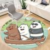 1pc We Bare Bears Friends Office Round Area Rug, Under Office Chairs Bedroom Living Room Home Decor  a1022178