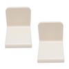 2 Pcs Shower Foot Rest for Shaving Legs No Drill Wall Mounted Triangular Anti Slip Shower Foot Pedal Holder