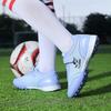 Zapatos de entrenamiento para niños y adolescentes, zapatillas de fútbol con clavos cortos, antideslizantes, resistentes al desgaste, absorbentes de golpes, de gran tamaño