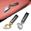 Carbon Fiber Texture Car Logo Key Chain Ring Auto Keychain For Dacia Sandero Stepway Dokker Lodgy Jogger MCV Duster Logan Spring