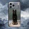 German Shepherd Dog For iPhone 12,14,13,15,8,7,16,11,17,X,Mini,Plus,Pro,XR,SE,XS,Max,Soft Silicone Black Case