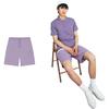 Lining Pure Color Logo Patch Lace-Up Shorts Men Bottoms Purple AKSS629-7