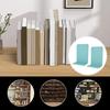 2Pcs Book Stand Metal Book Ends L-shaped Stable Support Non-slip Space-saving Easy To Clean Book Stand Tidy Desktop Accessory
