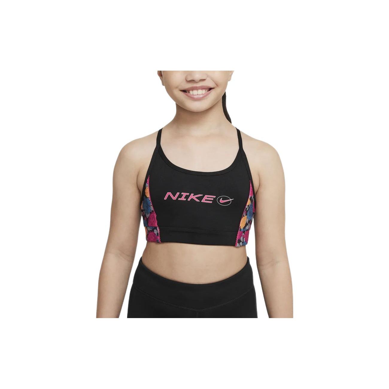 

Nike Printed Logo Strap Childrens Bra Kids underwear Black DM8432-010 S