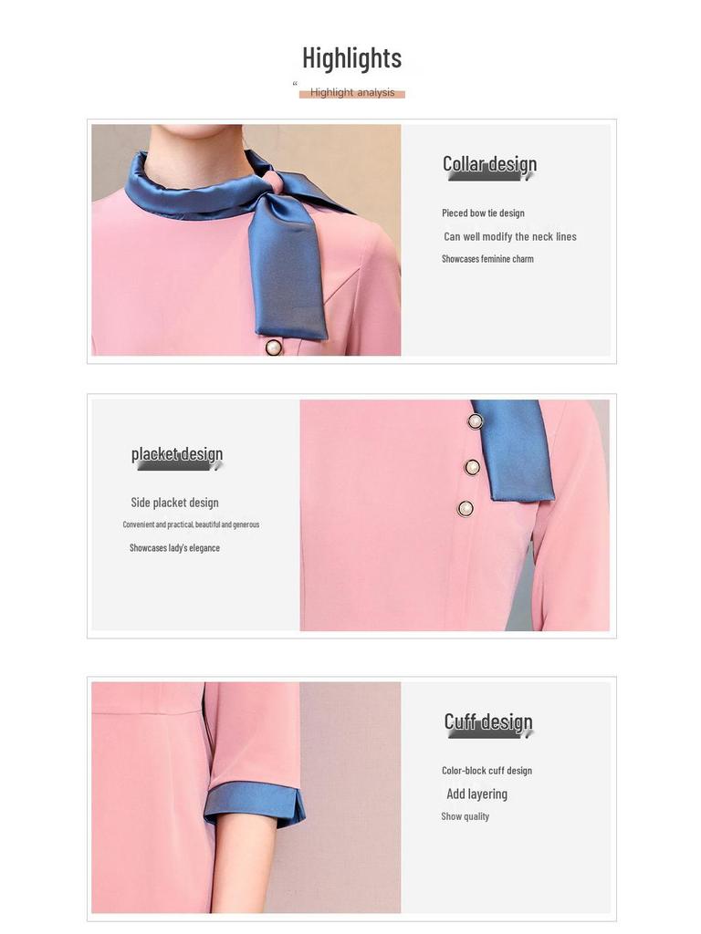 Women's Professional Spring/Summer Workwear Dress for Hotel & Jewelry Store Sales and Reception