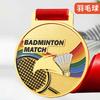 Spersonalizowany Metalowy Medal do Badmintona, Złoty, Srebrny, Brązowy, Nagroda Souvenir na Studenckie Zawody Sportowe, Mały Medal do Zawieszenia na Szyi, 2 Szt.