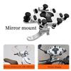 Motorcycle Phone Stand Aluminum Bike Mobile Phone Holder Cellphone Holder For Motorcycle Universal Phone Stand 540°Adjustable