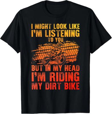Funny Dirt Bike Art for Men Women Motocross Dirt Bike Rider T-Shirt