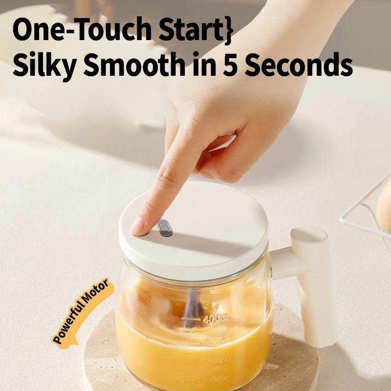 Multi-functional Electric Egg Whisk, Automatic Egg Beater Cup, Household Cream Mixer Tool, Handheld Whisking Gadget for Baking