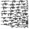 MOC Armament Pușcă Pistol Set Echipament Arme Arme Militare Figurine Compatibile Cărămidă Bloc de Construcție Mini Jucării pentru Copii Hobby-uri