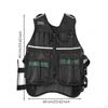 Multiple Pocket Tool Vest with Pockets | Breathable Mesh Back, Reflective Strips, wearable pouch