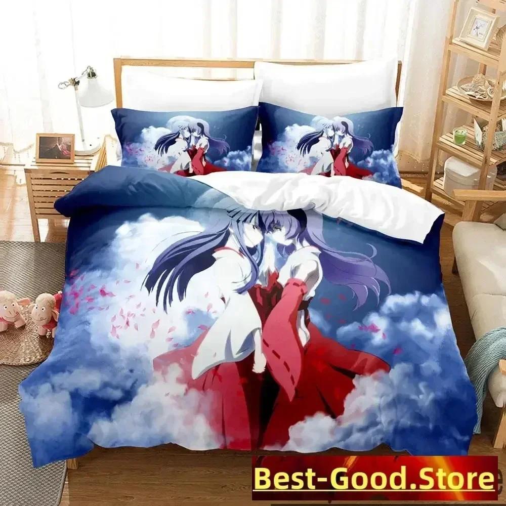 3D Anime Higurashi When They Cry Bedding Set Duvet Cover Sheet Printed Bed Set Pillowcase Full Queen King Size Comforter Bedroom