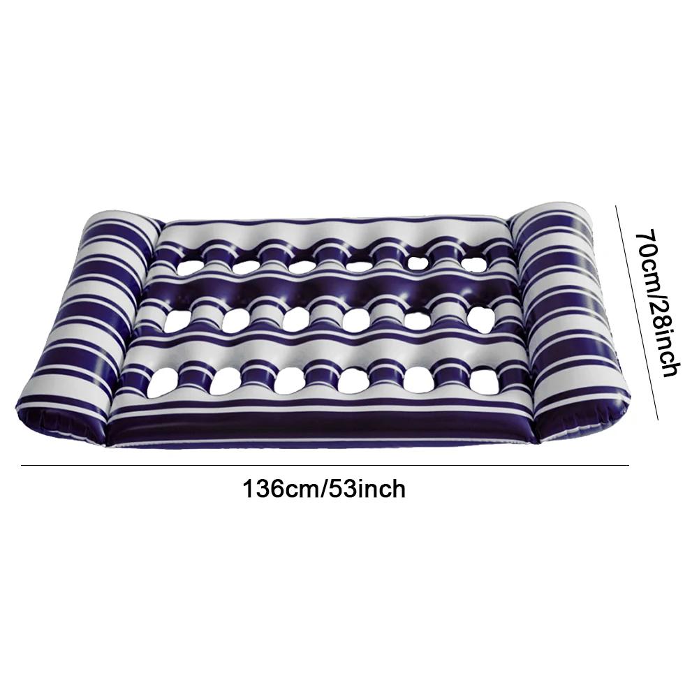 Inflatable Floating Bed Portable Inflatable Water Sleeping Bed Foldable Swimming Pool Air Mattress for Swimming Pool Party